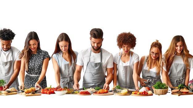 Zespół przygotowujący danie